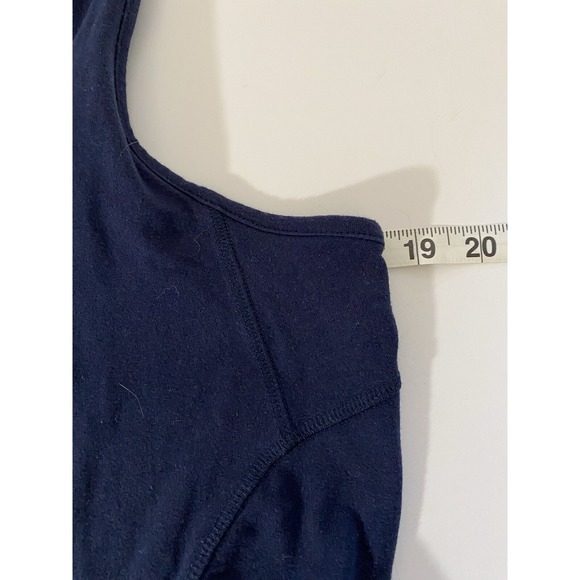 Navy Blue Sleeveless Tank Top Athletic Casual Everyday Basic Top - Picture 5 of 9